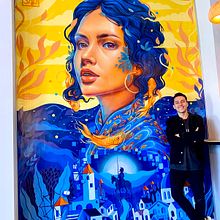 Mi proyecto del curso: Introducción a la pintura mural decorativa. Projekt z dziedziny Malarstwo akr, lowe, Malarstwo dekorac, jne, Ilustracja c, frowa,  Malarstwo i Sztuka miejska użytkownika dang2793 - 09.09.2024