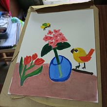 Mi proyecto del curso: Ilustración floral con gouache. Un proyecto de Ilustración botánica, Ilustración digital y Pintura gouache de Rossy Merino - 11.09.2024