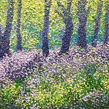 Bluebell woodland setting. Oil Painting project by Colin Clark - 09.11.2024