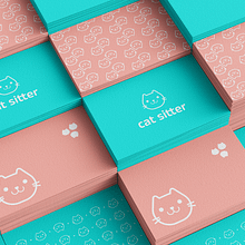 Cat Sitter | Identidade Visual. Un progetto di Br, ing, Br, identit, Design di loghi e Tipografia di diegoh_gomes - 31.01.2023