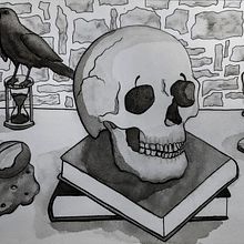 Memento Mori Snow White. Traditional illustration project by Jonathan Topping - 12.10.2022