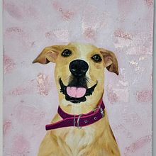 Mi proyecto del curso: Retrato realista de mascotas con pintura al óleo. Projekt z dziedziny  Sztuki piękne, Ilustracja naturalist, czna,  Malarstwo i Malarstwo olejowe użytkownika Catherin Garnica - 11.09.2024