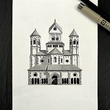 My architectural drawings #2. Ilustração tradicional, Arquitetura, Artes plásticas, Desenho a lápis, Desenho, e Desenho artístico projeto de Valérie Ronvel-Blaya - 11.09.2024