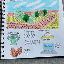 My project for course: Illustrated Life Journal: A Daily Mindful Practice. Projekt z dziedziny  Sztuki piękne, Sketching, Kreat, wność,  R, sunek i Sketchbook użytkownika Geraldine Casswell - 12.09.2024