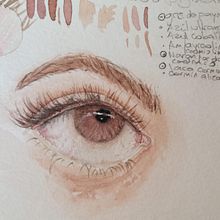 Mi proyecto del curso: Dibujos con acuarela: cómo pintar ojos expresivos. Fine Arts, Painting, Portrait Drawing, and Watercolor Painting project by Priscila Pellegrini - 09.12.2024