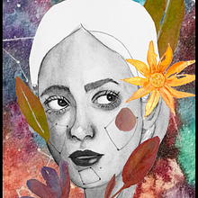 Mi proyecto del curso: Retrato ilustrado en acuarela. Projekt z dziedziny  Sztuki piękne, Trad, c, jna ilustracja,  Malarstwo, Malowanie akwarelą,  R, sunek, Portret,  R, sunek art, st i czn użytkownika Pilar del Barrio - 13.09.2024