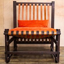 Accent chair made with wood and leather. Arts, Crafts, DIY, Furniture Design, Making, Interior Design, and Woodworking project by Huw Hallam - 06.24.2024