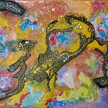 Galaxies à l'aquarelle. Painting, and Creativit project by Florence GAVELLE - 09.09.2024