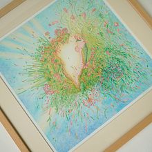 Luminance Echoes, coloured pencils on paper 29x29 cm. Traditional illustration, Drawing, and Painting project by bogumila.sierocka - 09.14.2024