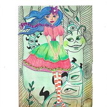 Meu projeto do curso: Introdução à ilustração infantil. Fine Arts, Painting, Traditional illustration, Drawing, Watercolor Painting, Pencil Drawing, Children's Illustration, and Narrative project by Daisy Melo - 09.14.2024