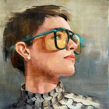 Mi proyecto del curso: Retratos contemporáneos al óleo. Un proyecto de Bellas Artes, Ilustración tradicional, Pintura al óleo y Pintura de Mónica Torralba - 14.07.2024