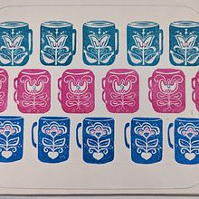 My project for course: Introduction to Block Printing. Arts, Crafts, Engraving, Traditional illustration, Pattern Design, Printing, and Textile Printing project by aegpicard - 09.16.2024