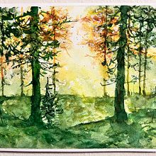 My project for course: Dreamy Watercolor Landscapes: Paint with Light. Painting, and Watercolor Painting project by Marilyn Allen - 09.17.2024