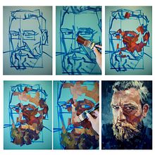 Painting, Step by Step Ein Projekt aus dem Bereich H, werk, Bildende Künste, Malerei, Kreativität, Zeichnung, Porträtzeichnung, Realistische Zeichnung, Artistische Zeichnung, Malerei mit Acr und l von Hashim Akib - 18.09.2024