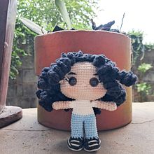 Meu projeto do curso: Amigurumi: crie pessoas com crochê. Amigurumi, Crochet, Fiber Arts, Textile Design, To, Design, Arts, and Crafts project by angelsartam - 09.18.2024