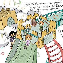 Página de Álbum Ilustrado Infantil. Un progetto di Illustrazione digitale, Illustrazione infantile, Character design, Graphic design e Belle arti di Elly Bailon Yelamos - 19.09.2024