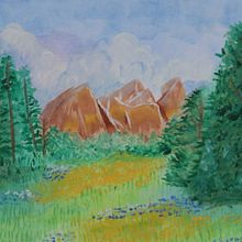 Mi proyecto del curso: Ilustración de paisajes de fantasía con acuarela y gouache. Un progetto di Belle arti, Pittura gouache, Illustrazione naturalistica, Pittura e Pittura ad acquerello di Maria Kamila Arroyo - 19.09.2024