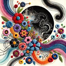 Sumi-e Ori: A Prática Diária de Mindfulness . Embroider, Mobile Photograph, Photograph, Paper Craft, and Self-Portrait Photograph project by Hana Enomoto - 09.20.2024