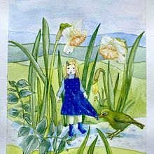 My project for course: Whimsical Illustrations with Watercolor. Children's Illustration, Drawing, Editorial Illustration, Traditional illustration, Narrative, and Watercolor Painting project by Kristi Robertson - 09.18.2024