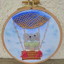 Mein Abschlussprojekt für den Kurs: Erhabene Stickerei mit der Knotenspitzentechnik. Arts, Crafts, Embroider, Fiber Arts, Traditional illustration, and Textile Design project by Erika Berger-Leicht - 09.20.2024