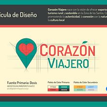 Corazón Viajero logo. Br, ing, Identit, Design, Logo Design, and Graphic Design project by Luis Araya Madrigal - 09.09.2024