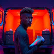 PUMA ULTRA BOOTDROP. Un progetto di Direzione artistica e Graphic design di Lucas Romero Forcada - 25.10.2023