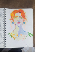 Proyecto de Jhonattan en Dibujo de retratos llamativos con lápices de colores. Colored Pencil Drawing, Drawing, Portrait Drawing, and Sketchbook project by Jhonattan espitia - 09.18.2024