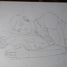 Meu projeto do curso: Desenho expressivo da figura humana: explore formas e cores. Un projet de Dessin, Dessin anatomique, Beaux Arts, Peinture gouache, Dessin au cra, on, Dessin de portrait , et Dessin réaliste de Mayrla Karla Gonçalves silva - 22.09.2024