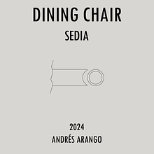 Sedia Chair. Design, Furniture Design, Making, Industrial Design, and Product Design project by etoarango - 09.23.2024