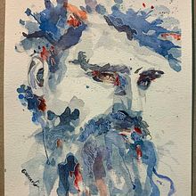 His cold. Watercolor Painting, Painting, Portrait Drawing, Ink Illustration, and Sketching project by Giancarlo Machado - 09.24.2024