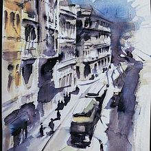 Old São Paulo. Architecture, Architectural Illustration, Watercolor Painting, Ink Illustration, Sketching, Painting, and Drawing project by Giancarlo Machado - 09.24.2024