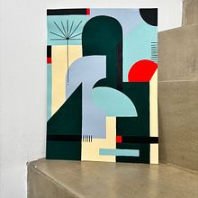 Mi proyecto del curso: Diseño de composiciones de arte abstracto. Projekt z dziedziny Design, Projektowanie c, frowe,  Sztuki piękne, Projektowanie graficzne, Trad, c i jna ilustracja użytkownika Bel Perez Ali - 25.09.2024