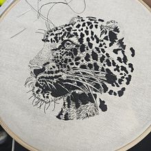 Mi proyecto del curso: Dibujo con hilo. Een project van  Tekening, Borduurwerk, Textiel, Traditionele illustratie, Realistische tekening y Textielontwerp van maria.olvera - 25.09.2024