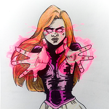 Mi proyecto del curso: Diseño de personajes femeninos para cómics. Comic, Drawing, and Character Design project by irune_encinas15 - 09.26.2024