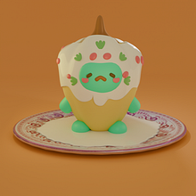 Mi proyecto del curso: Creación de personajes kawaii en 3D con Blender. 3D Modeling, Character Design, Digital Illustration, Traditional illustration, and Manga project by Cristina Montielw - 08.30.2024