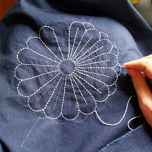 Sashiko Portfolio. Embroider, Arts, Crafts, and Sewing project by elisond - 09.27.2024