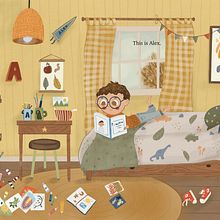 This is Alex. Un progetto di Bozzetti, Disegno digitale, Character design, Illustrazione tradizionale, Illustrazione digitale, Illustrazione infantile, Narrativa e Albo illustrato di Zuriñe Almuedo Mena - 07.10.2024