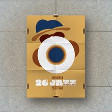 Primer premio concurso cartel Jazz Menorca 2024. Un progetto di Design, Design di poster  e Illustrazione vettoriale di José Luis Segovia García - 18.11.2023
