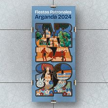 Primer premio concurso cartel Fiestas Patronales Arganda del Rey 2024. Un progetto di Design di poster , Graphic design e Illustrazione vettoriale di José Luis Segovia García - 02.06.2024