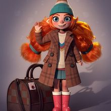 A Suspicious Transfer Student. 3D project by Gabriella Balista - 09.28.2024
