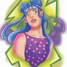 Mój projekt z kursu: Portrety postaci w stylu kreskówki dzięki programowi Procreate Ein Projekt aus dem Bereich Design von Figuren, Digitale Zeichnung, Digitale Illustration und Digitale Malerei von Iwona - 29.09.2024