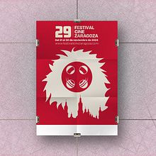 Accésit concurso cartel Festival de Cine de Zaragoza 2024. Un progetto di Graphic design e Design di poster  di José Luis Segovia García - 21.06.2024
