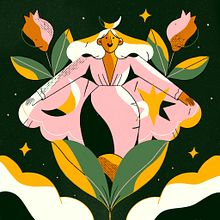 My project for course: Creative Composition for Illustration with Procreate. Projekt z dziedziny Kreat, wność, R, sunek c, frow, Trad, c, jna ilustracja, Ilustracja c i frowa użytkownika Ngọc Trần - 30.09.2024