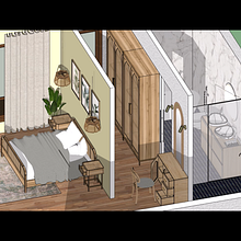 Il mio progetto del corso: Introduzione a SketchUp per architetti e interior designer. Architecture, ArchVIZ, Digital Architecture, Interior Design, and Spatial Design project by Miriana Angileri - 10.01.2024
