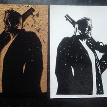 Mi proyecto del curso: Retratos en xilografía. Un progetto di Artigianato, Incisione, Belle arti, Illustrazione tradizionale, Disegno di ritratti, Stampa e Illustrazione con inchiostro di Carlos Adrián De La Paz Almaraz - 02.10.2024