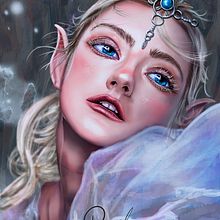 Mi proyecto del curso: Iluminación y color para retratos digitales en Photoshop. Projekt z dziedziny Trad, c, jna ilustracja, Ilustracja c, frowa, Malarstwo c i frowe użytkownika Daniel Delgado Telpis - 27.09.2024