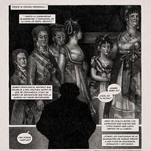 Cómic: LA DAMA OCULTA (finalista del concurso Universo Goya 2024). Traditional illustration, Comic, and Drawing project by Landa Villarino - 10.02.2024