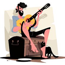 me time. Digital Illustration project by amanhansda9 - 10.02.2024