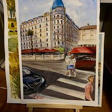 Mon projet du cours : Dessin architectural à l’aquarelle et à l’encre. Un projet de Dessin, Aquarelle, Illustration architecturale, Carnet de croquis, Illustration à l'encre , et Esquisse  de Jim rodriguez - 02.10.2024