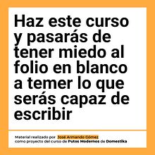 Mi proyecto del curso: Copywriting para copywriters. Advertising, Communication, Cop, writing, Stor, and telling project by Jose Armando Gomez Hortelano - 10.03.2024